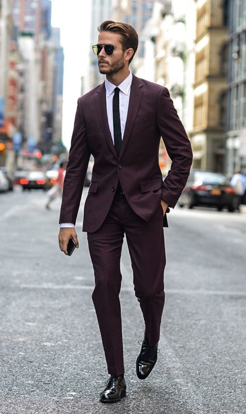 coat suit solid dress color combination for man