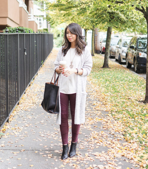 long shrug with the top