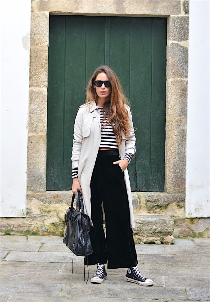 different ways to wear black pants