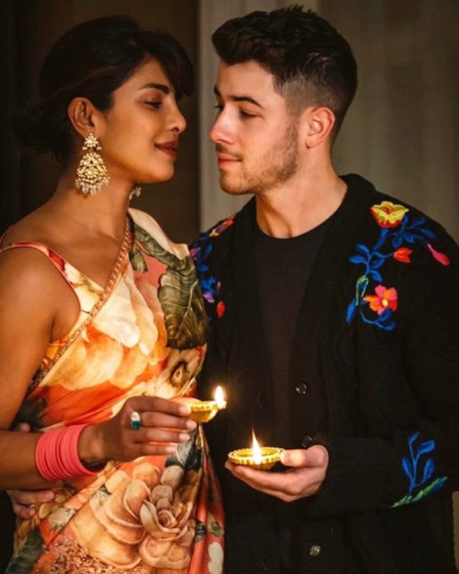 priyanka chopra and nick jonas, diwali party-2020