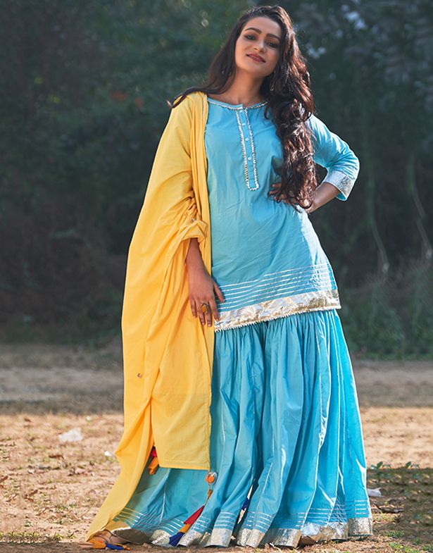 sharara salwar suit in trend