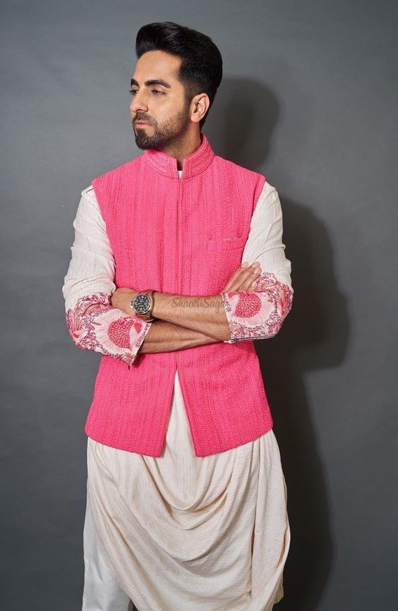 waistcoat kurta styles for engagement