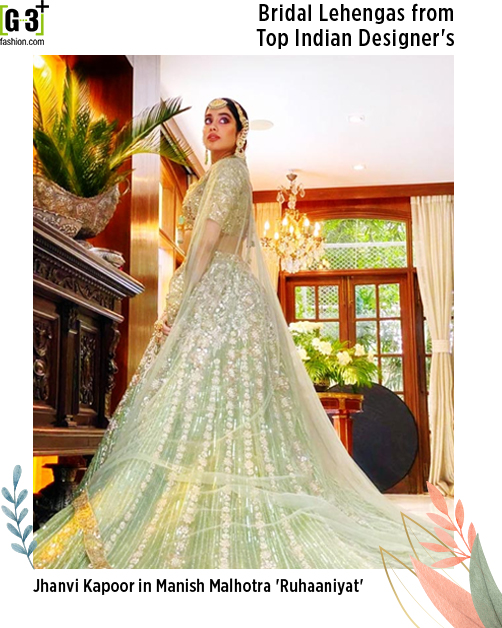 Jahanvi slaying in Manish Malhotra lehenga 