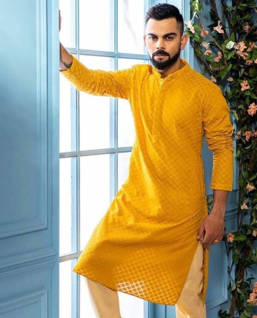 yellow kurta with white pajama