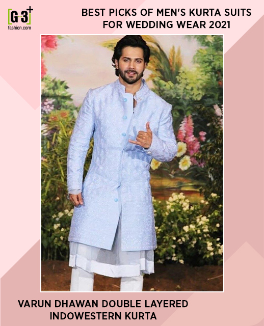 Varun Dhawan double layered indo western kurta, indo westernkurta,
