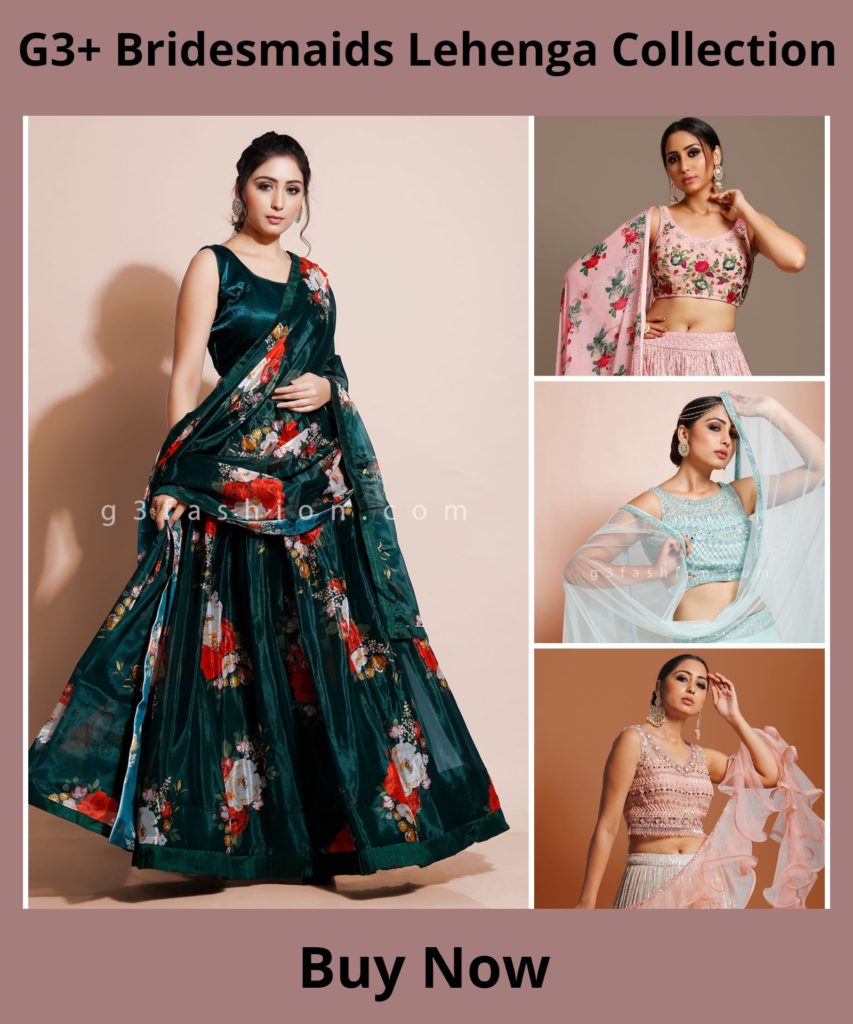 G3+ bridesmaids lehenga