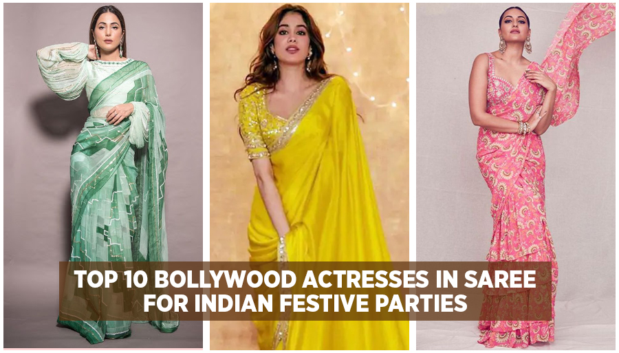 top bollywood actresses in saree