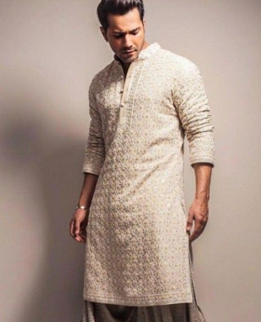 white chikankari kurta