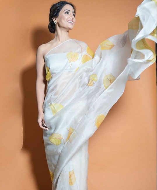 hina khan saree designs