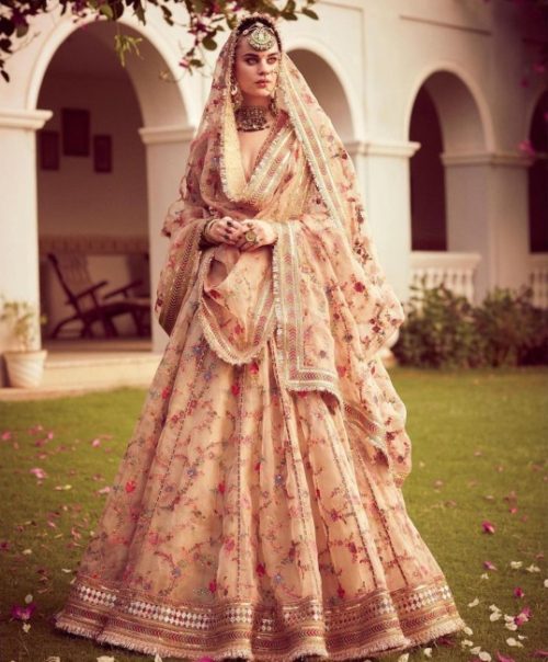 latest organza trend lehenga choli