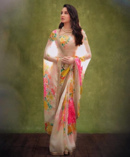 sabayaschi white saree