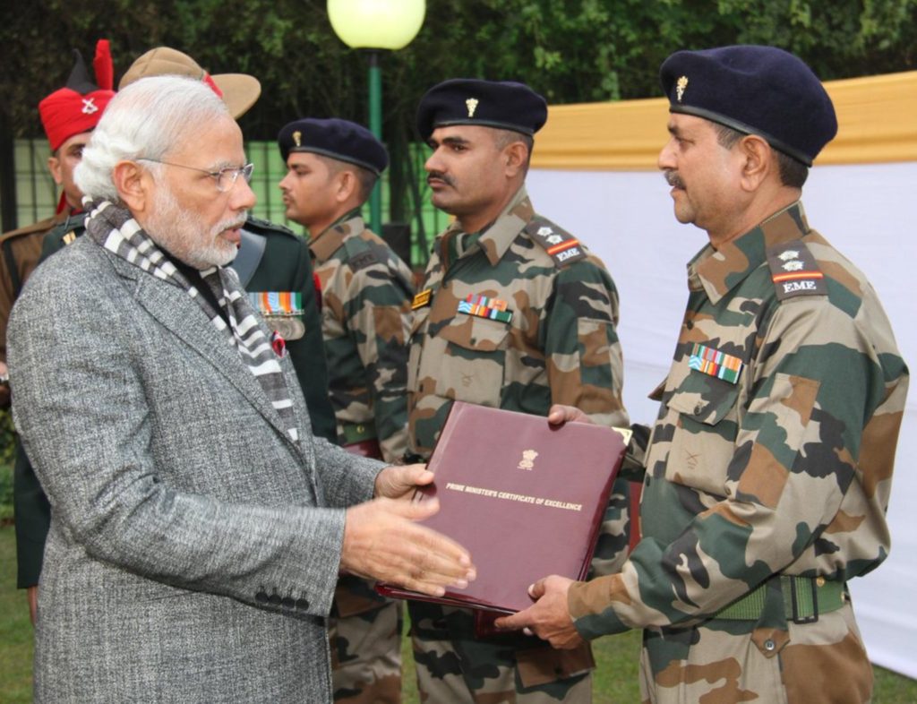 Honour to Indian soldier