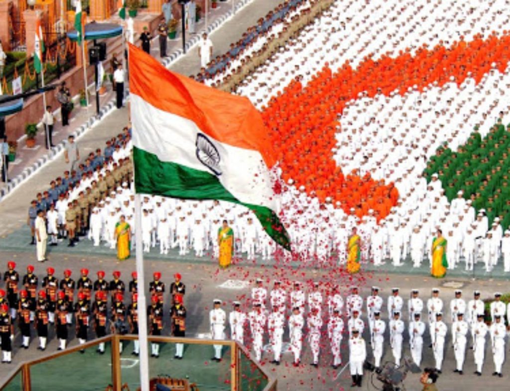 Republic day hosting of flag
