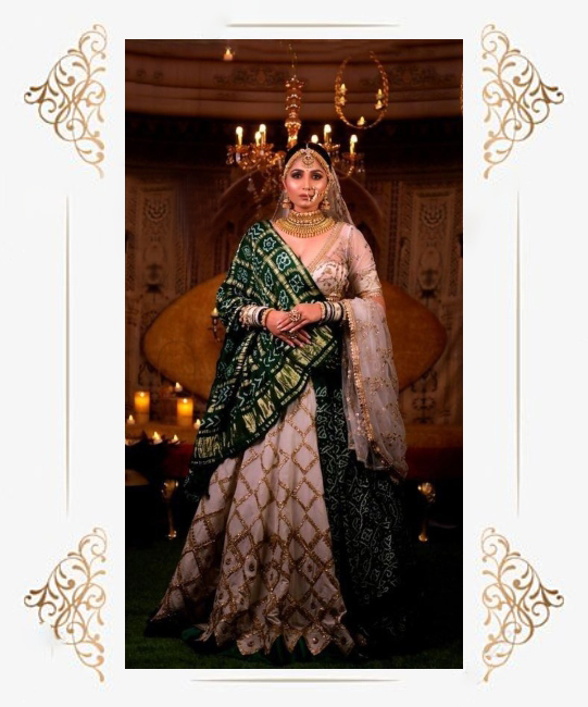 off white designer lehenga choli 