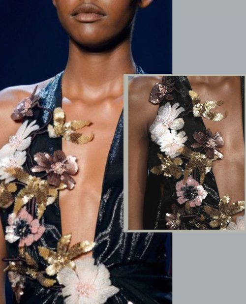 Golden sequin porm dress