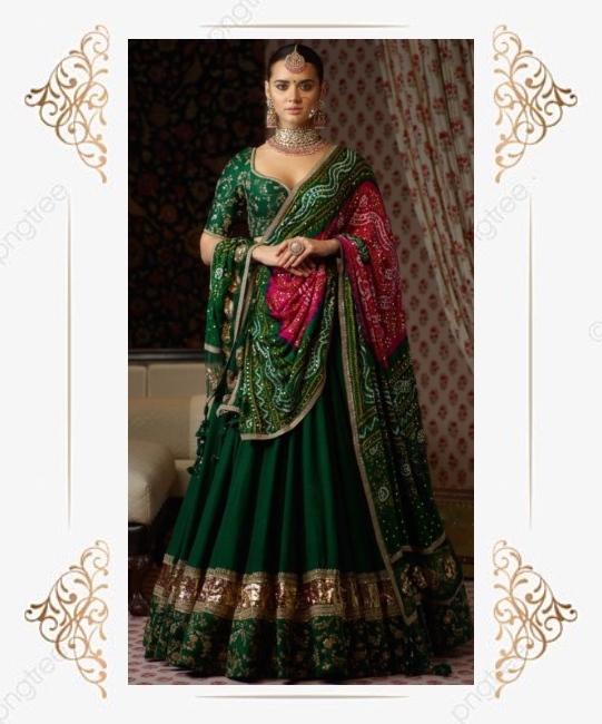 green sabayaschi lehenga choli
