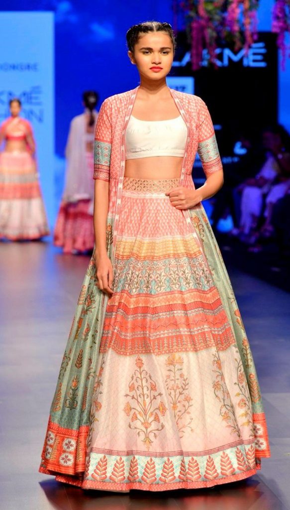 winter wedding outfits jacket style lehenga