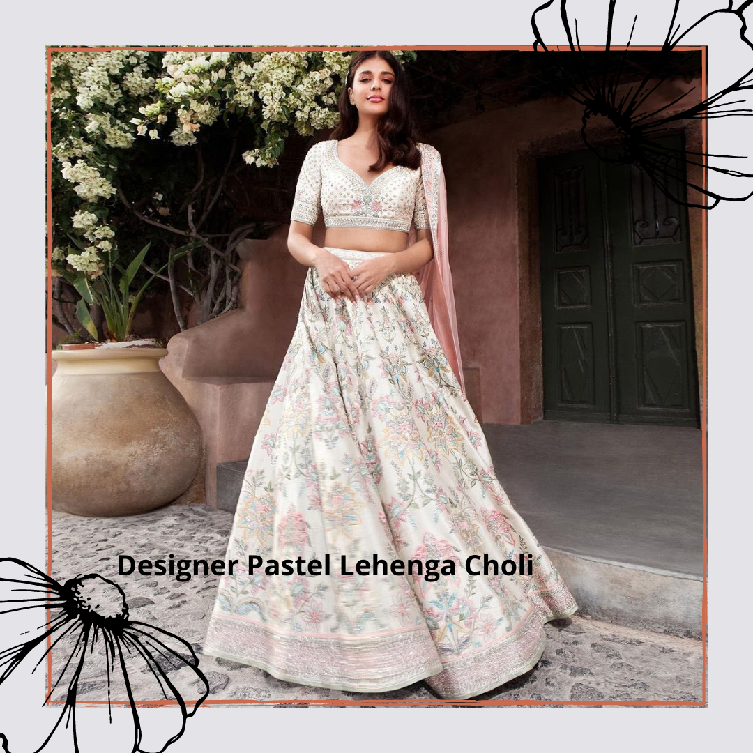 Designer lehenga choli pattern