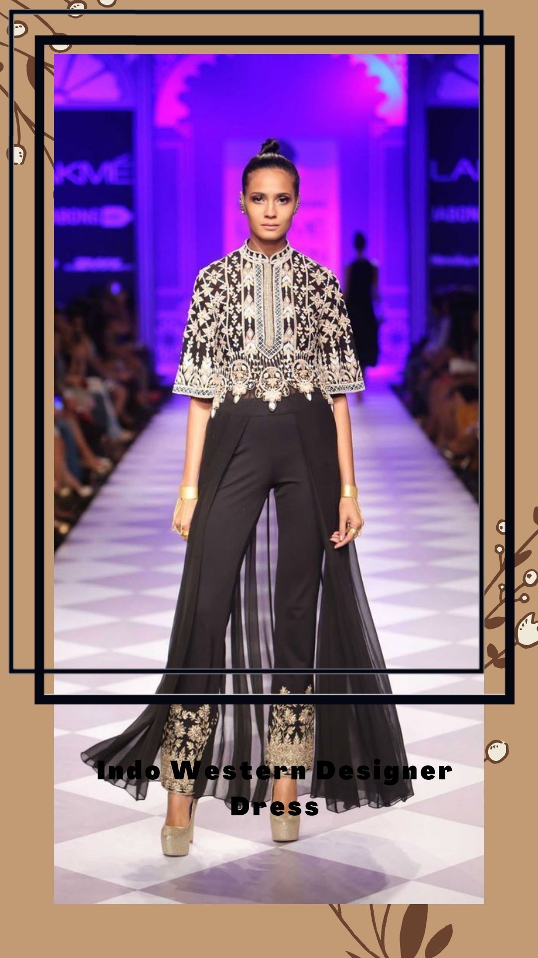 indowetsern party wear dress