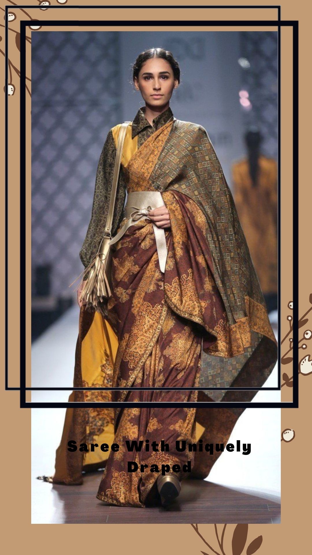 party wear dress with saree