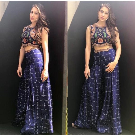 Palazzo Crop Top Dress Palazzo crop top set online, indian wedding wear online