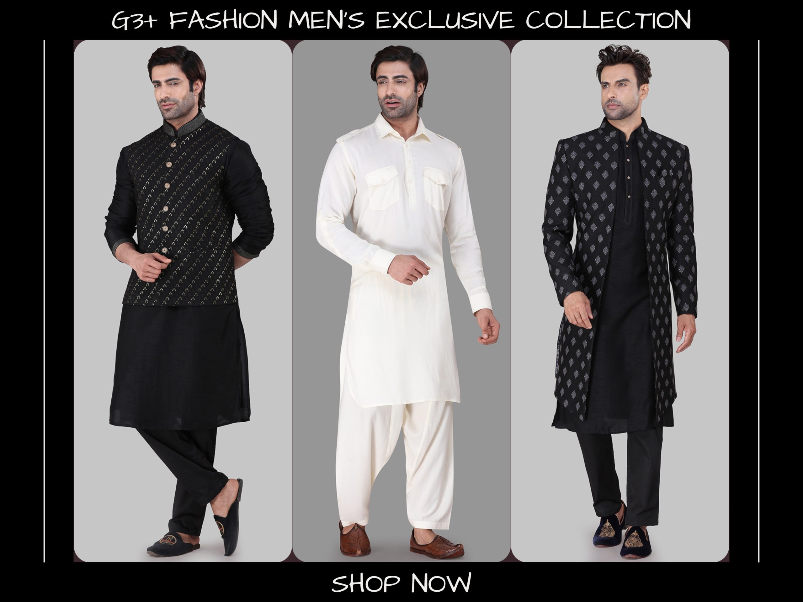 Eid Clothing Ideas For Men - 2021 Mens kurta pyjama design, G3+ mens collection, Eid clothing ideas for men