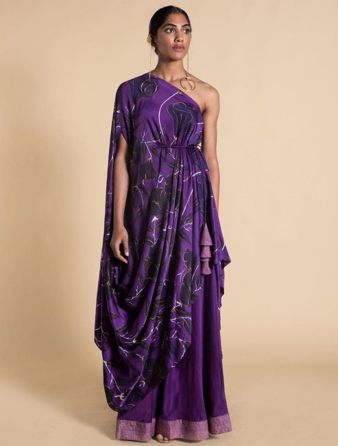 Purple Kaftan style dress