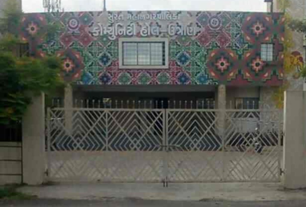 uttran community hall, surat