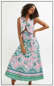 boho floral print dress