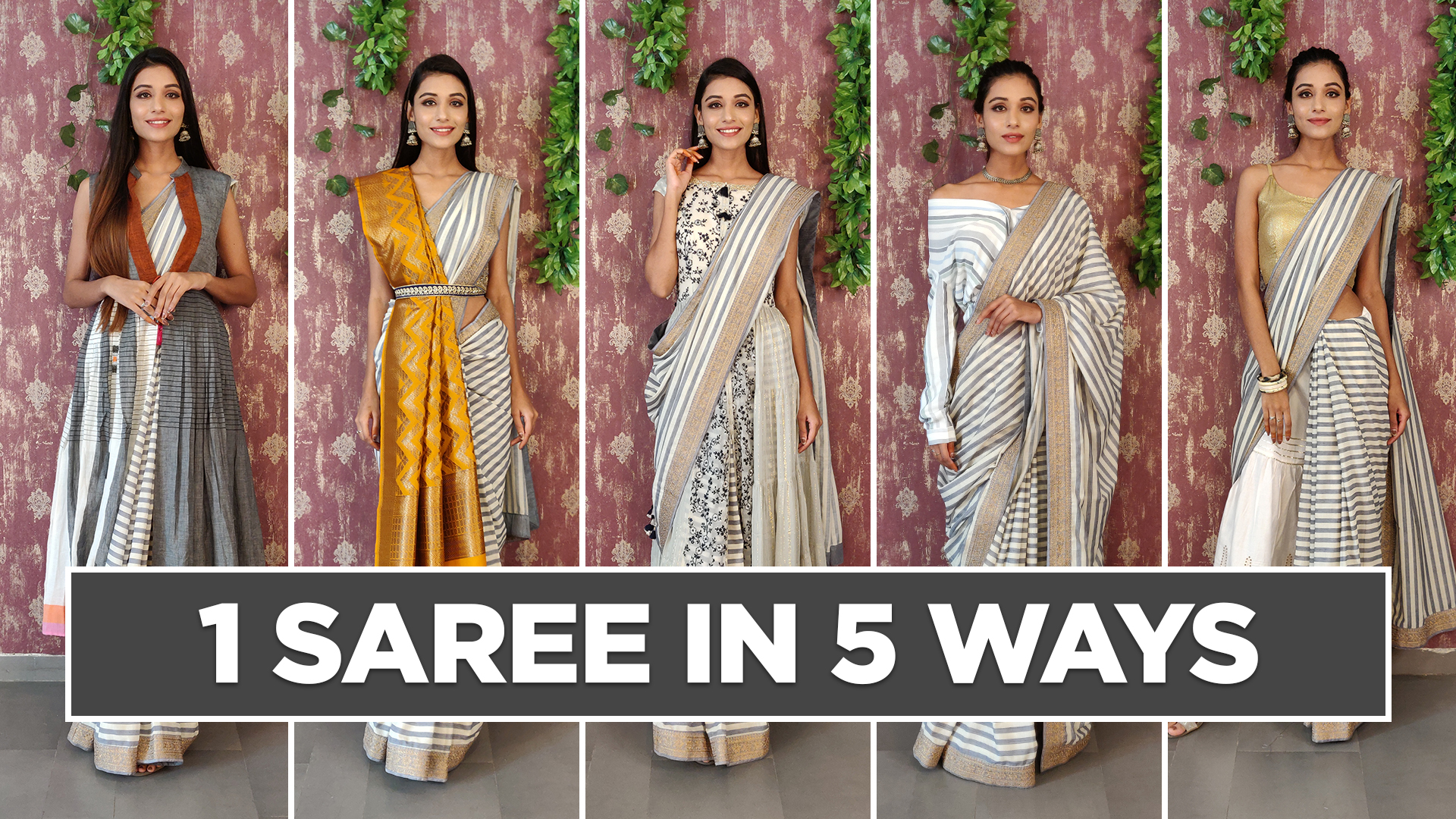 one saree multiple ways
