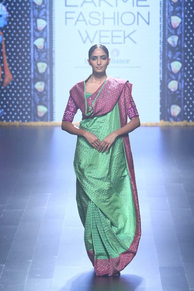 different type of saree drapes