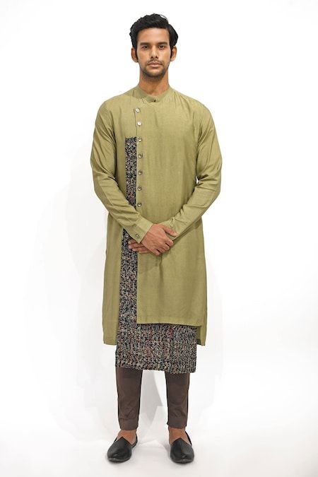 clor clock kurta set for men