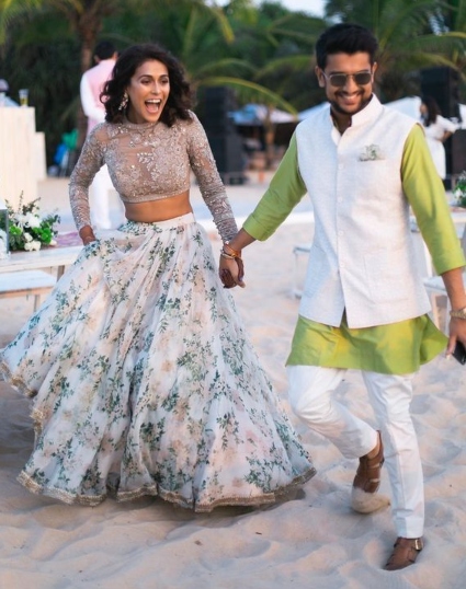 Floral designer wedding dress