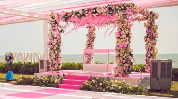 Pastel Indian wedding theme decoration