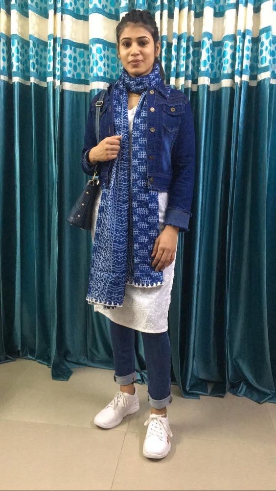 short jacket on kurti
