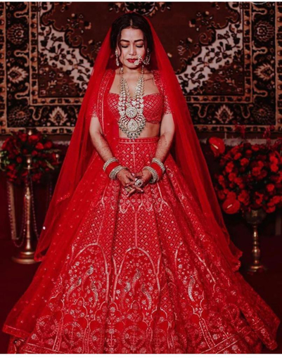 classic red lehenga choli