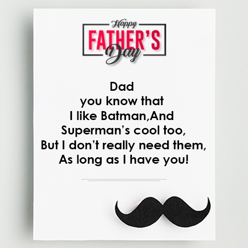 father's day care poems