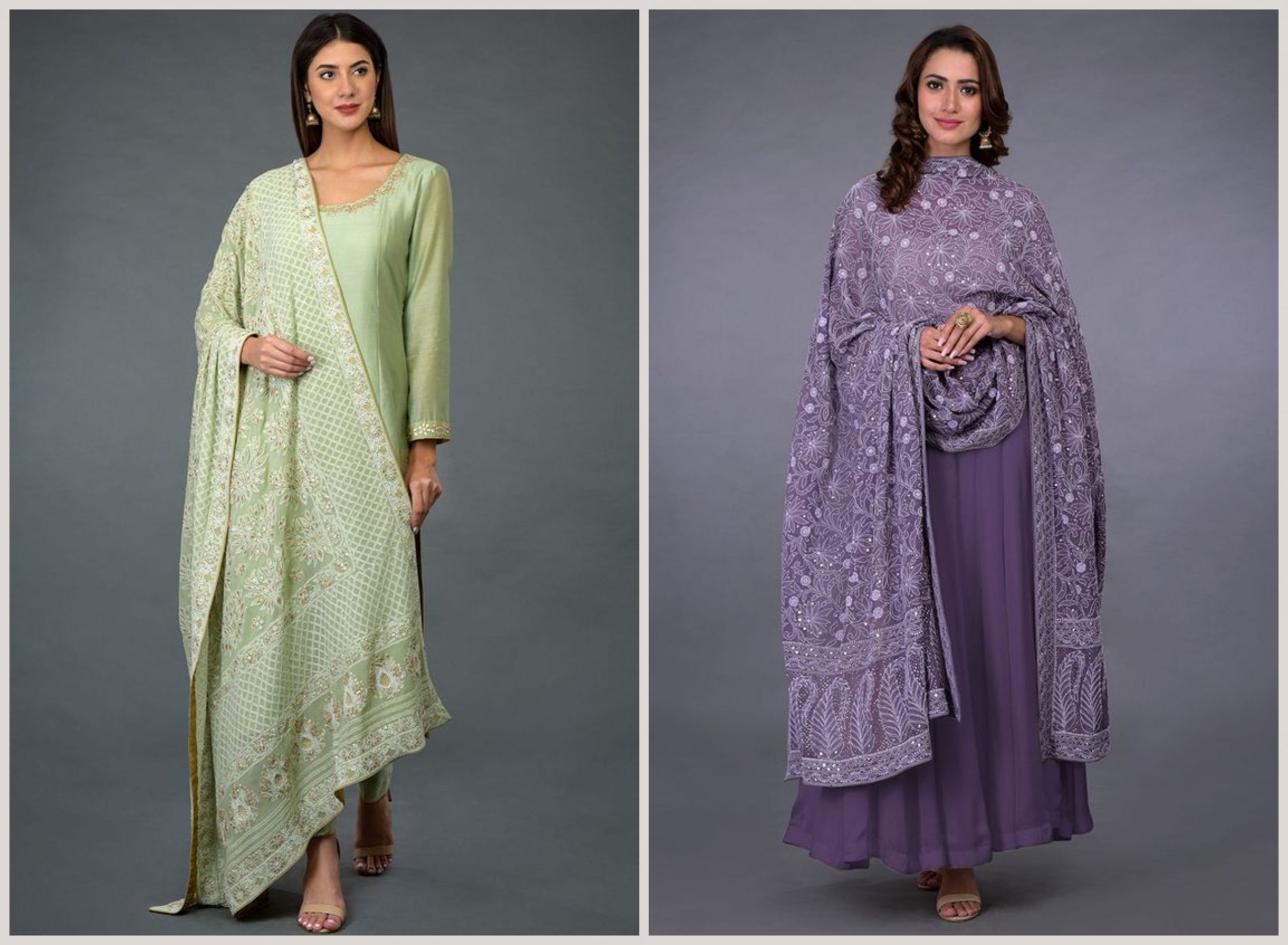 lucknowi work dupatta