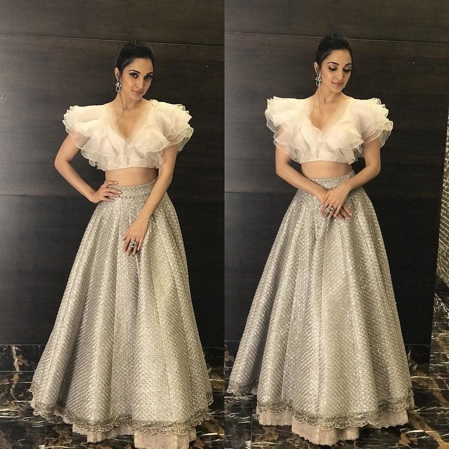 Kiara Advani's white lehenga choli