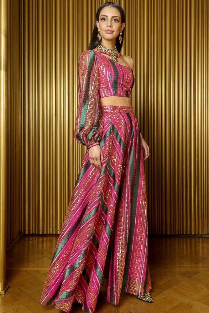 sequins lehenga choli