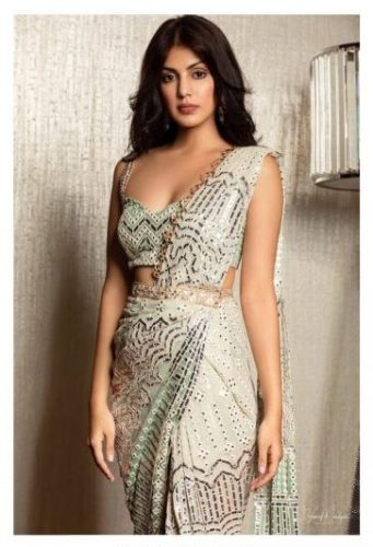 Rhea Chakraborty in Draped Saree