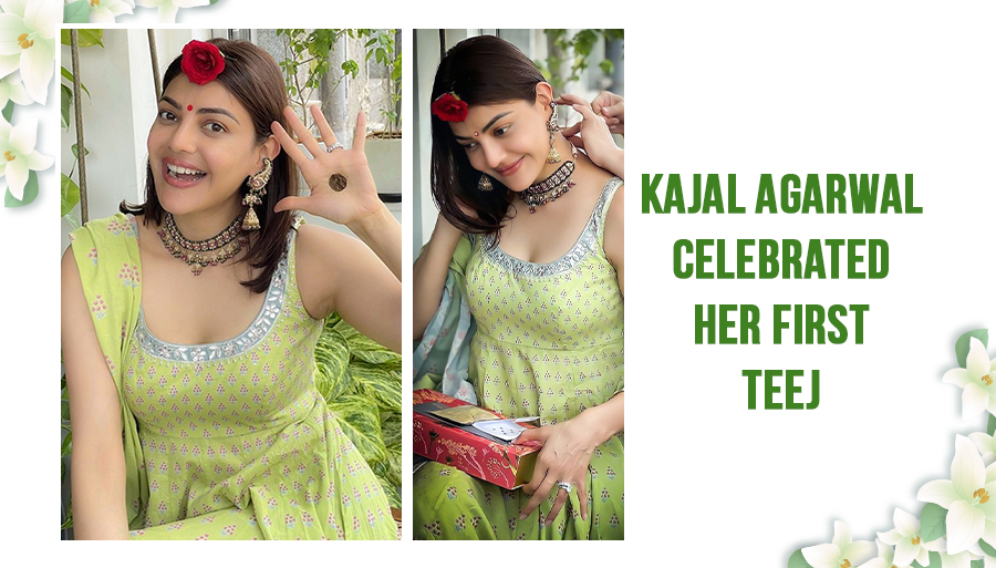 kajal agarwal in green salwar suit