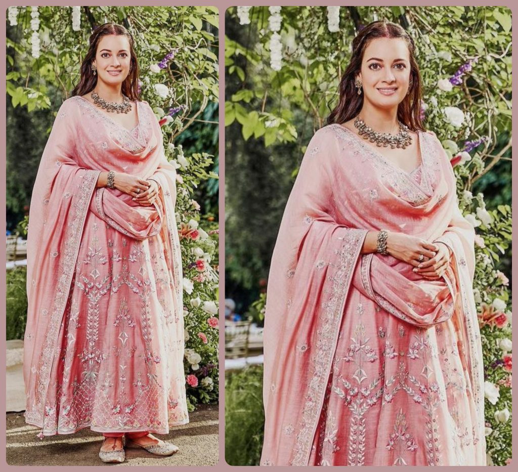 Pastel Pink Anarkali Suit