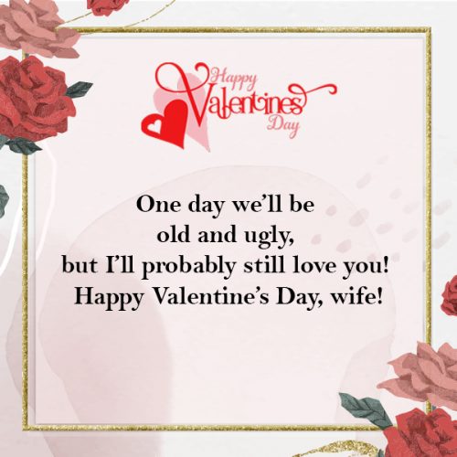 Love messages for wife that are humorous