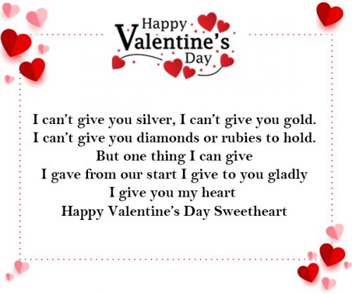 Poetry on Valentine's Day Wishes For Wife