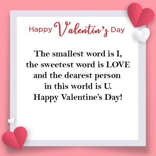 Valentine's Day Sms to wife