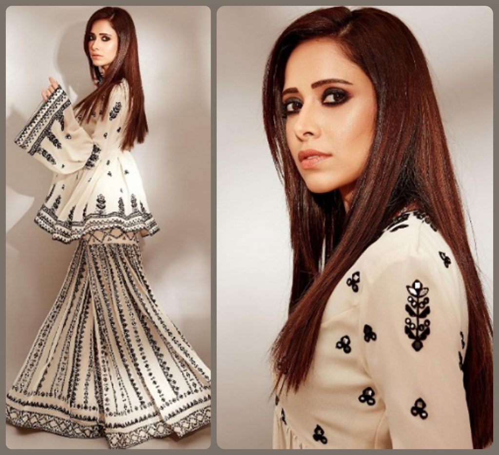 Nushrat Bharucha in White Salwar Kameez