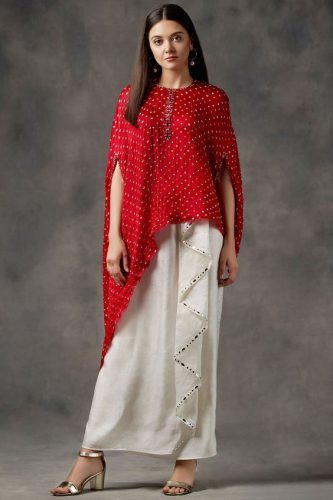 cape style kurti design