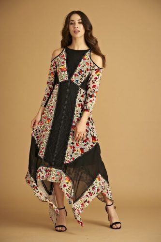 cold shoulder kurti design