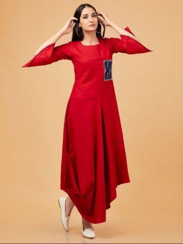 cowl kurti designs